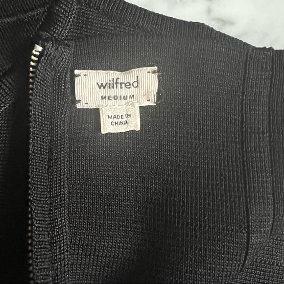 Aritzia Wilfred Bodycon Contour Black Mini Skirt Size S/M - Picture 6 of 6